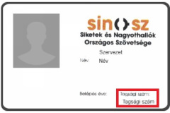 Kölyökklubos tagsági igazolvány