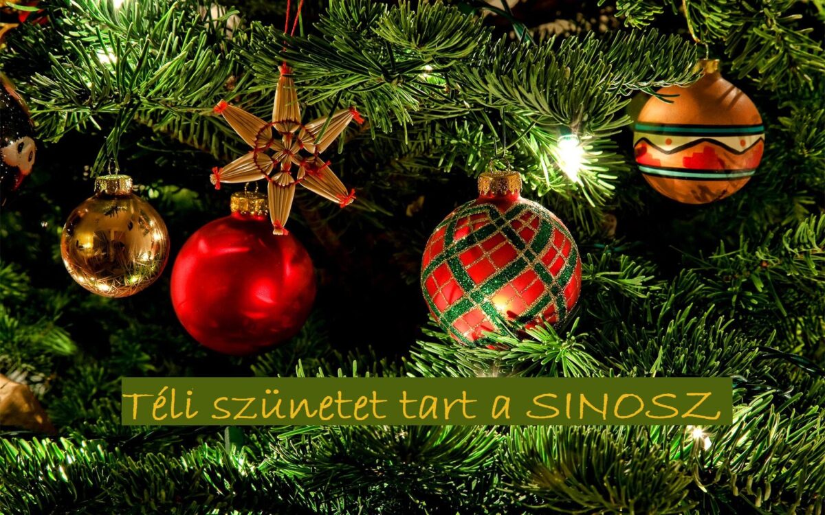 Országos téli szünet és év végi – új év eleji működési rend a SINOSZ-nál