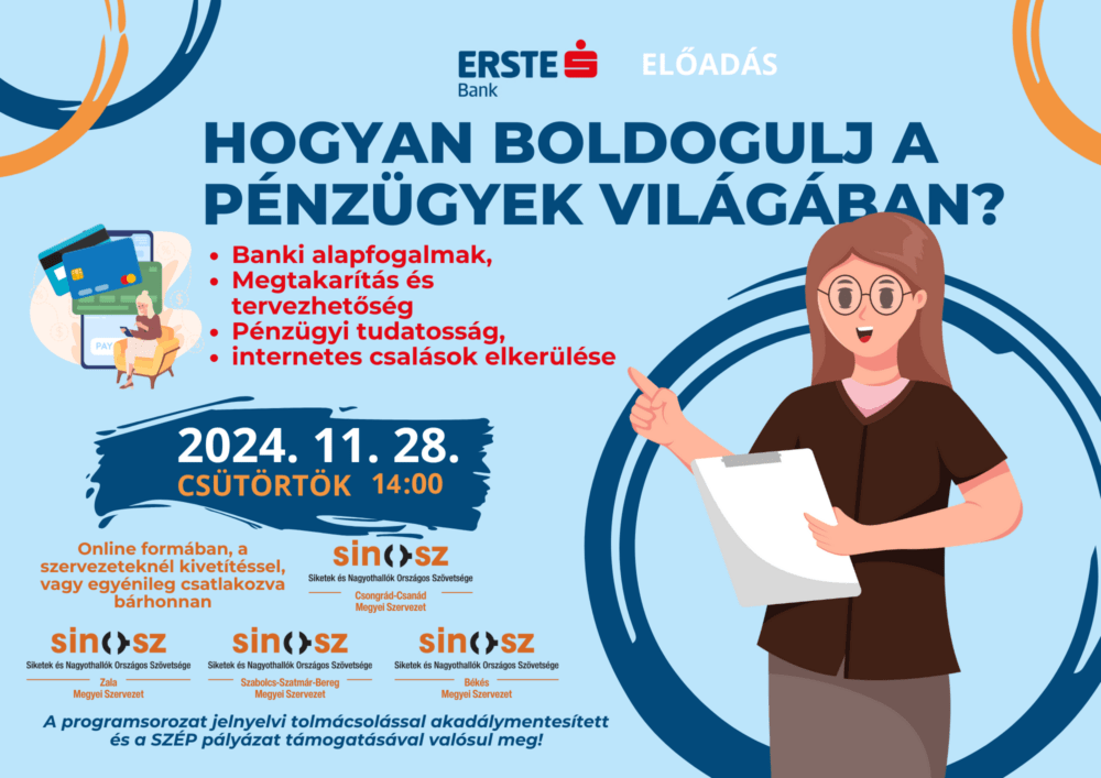 Hogyan boldogulj a pénzügyek világában? – online banki előadás