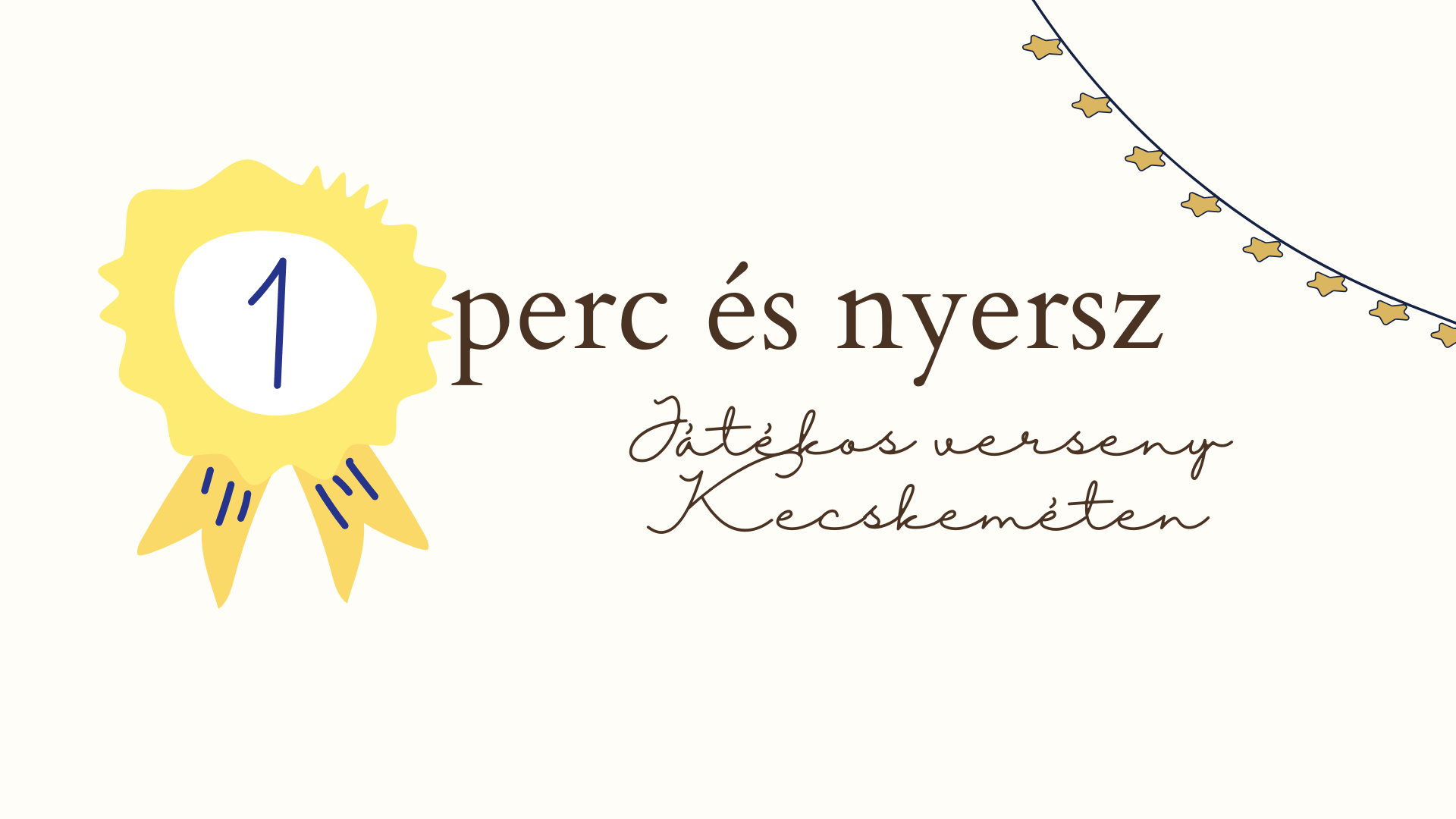 1 perc és nyersz – játékos vetélkedő Kecskeméten