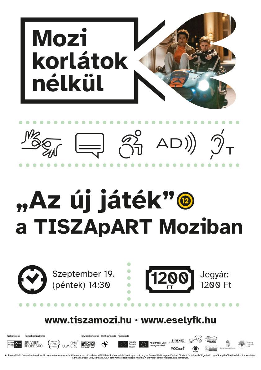 Akadálymentes filmélmények: Mozi korlátok nélkül Szolnokon szeptemberben