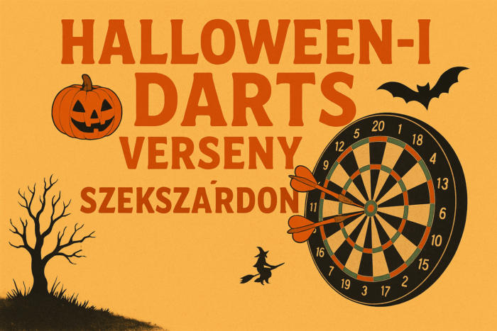 Halloweeni dartsverseny Szekszárdon