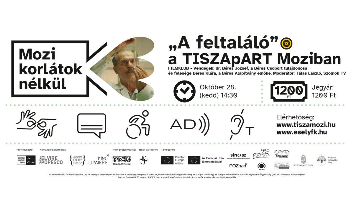 Akadálymentes filmélmények: Mozi korlátok nélkül Szolnokon októberben