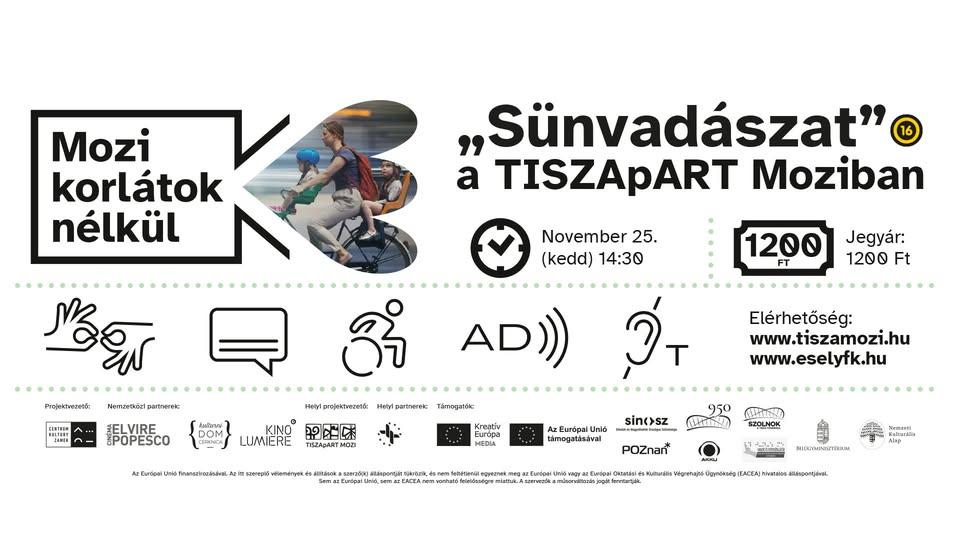 Akadálymentes filmélmények: Mozi korlátok nélkül Szolnokon novemberben