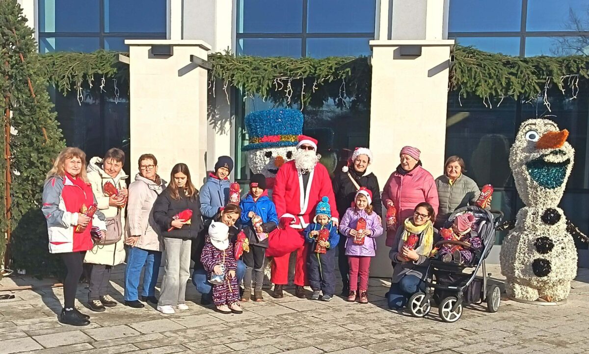 A Mikulással találkoztunk Kazincbarcikán