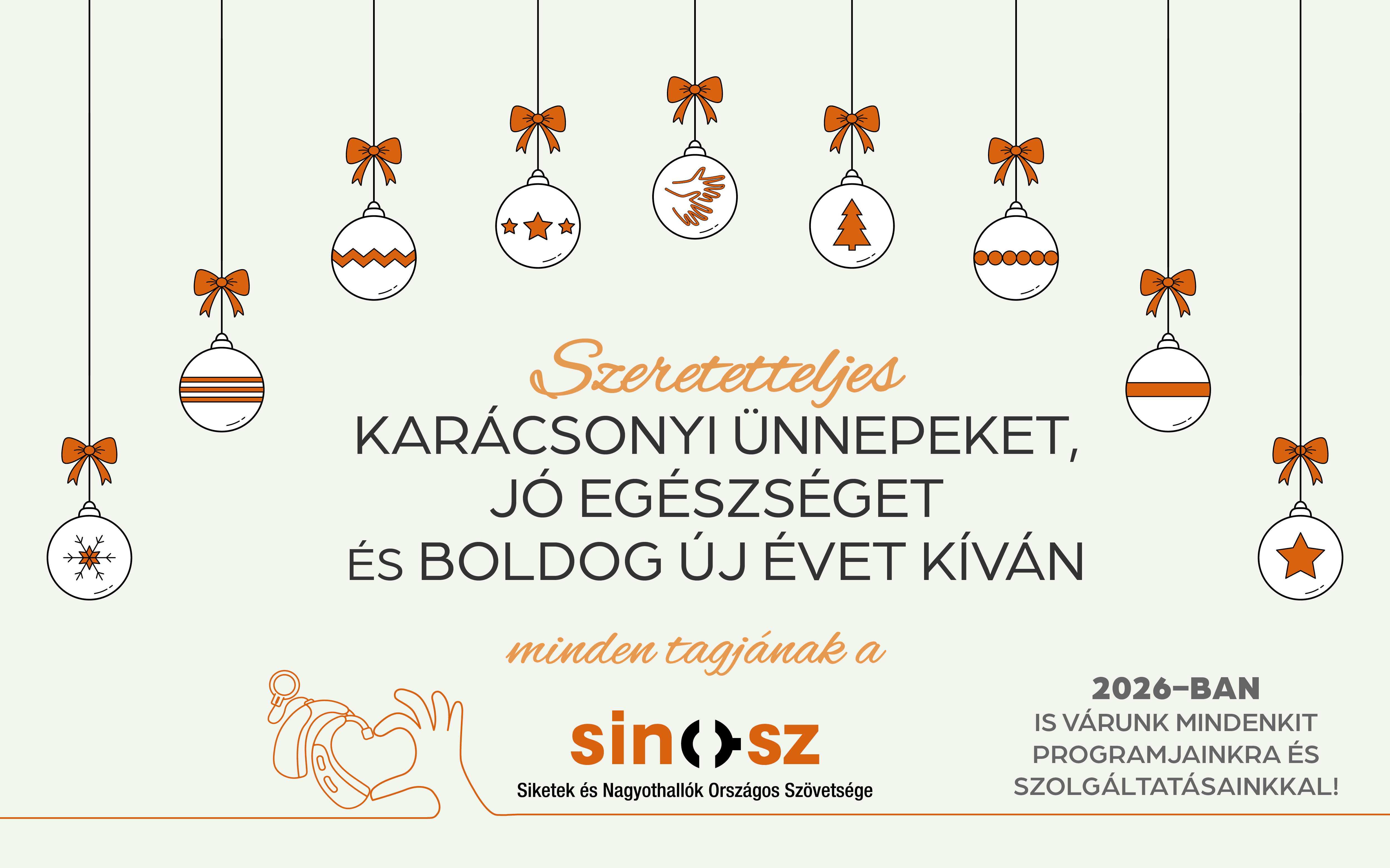 Karácsonyi köszöntő – a SINOSZ igazgatójának ünnepi üdvözlete