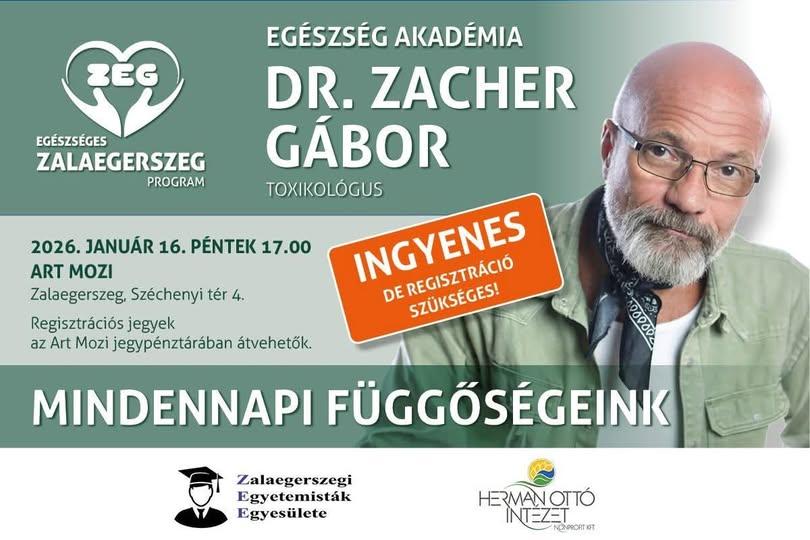 Mindennapi függőségeink – az Egészség Akadémia januári előadása Zalaegerszegen