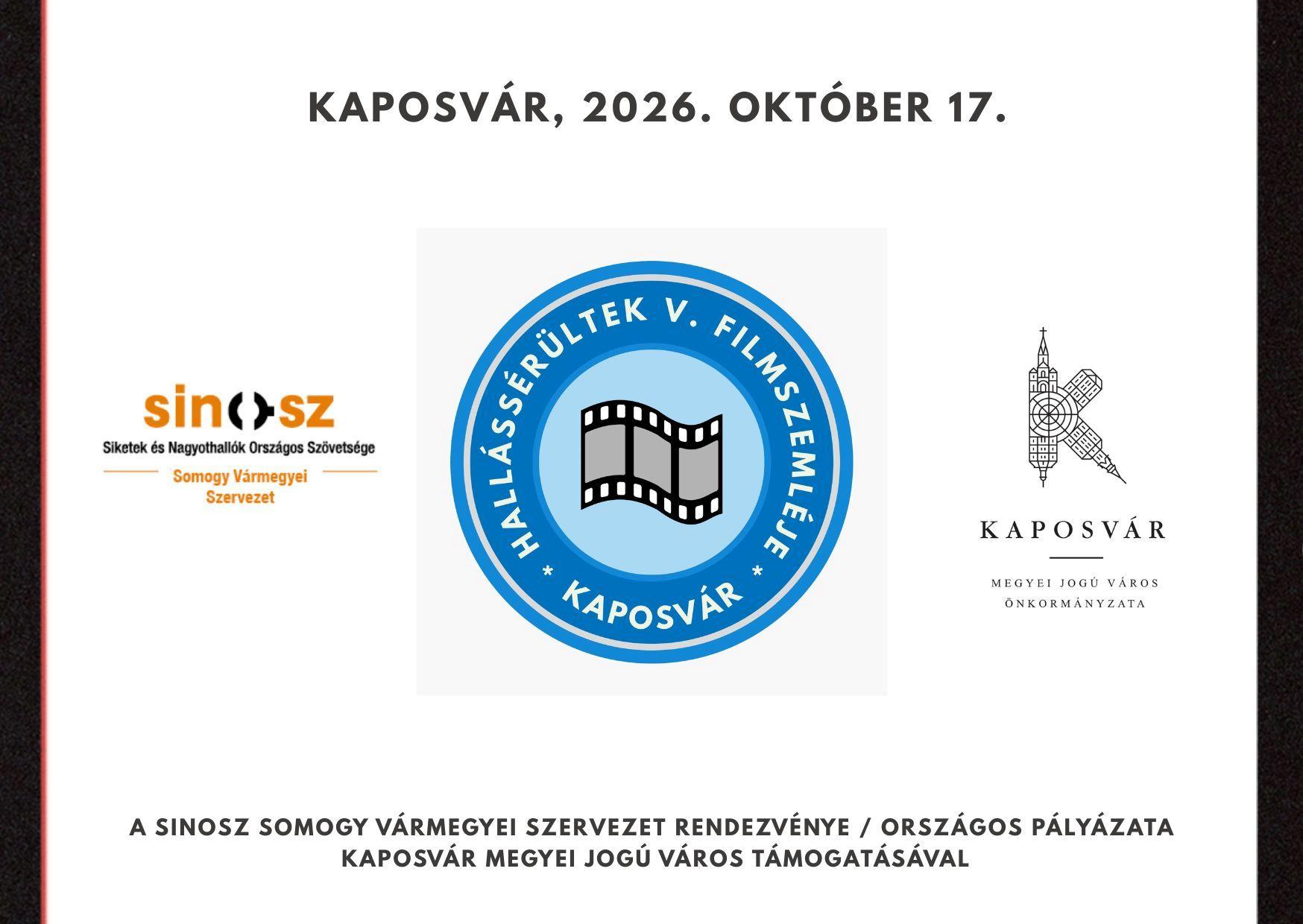 Hallássérültek V. Filmszemléje Kaposváron